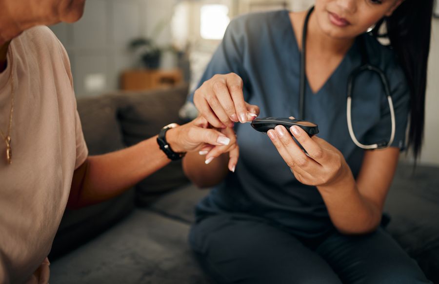 Patient discussing PCOS and insulin resistance labs with her provider