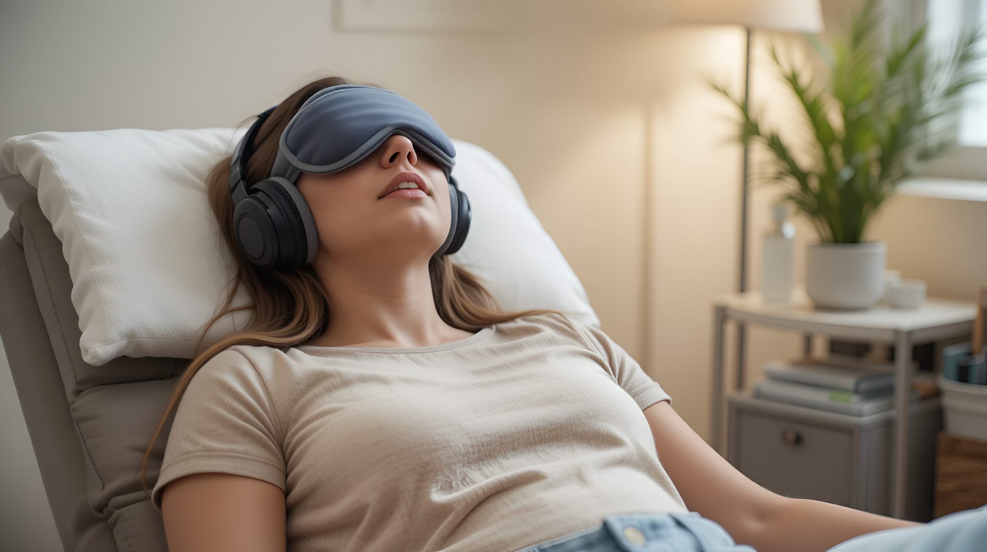 Calm, private treatment room for ketamine therapy