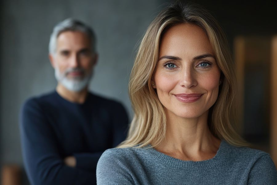 Couple confident in the safety of hormone therapy