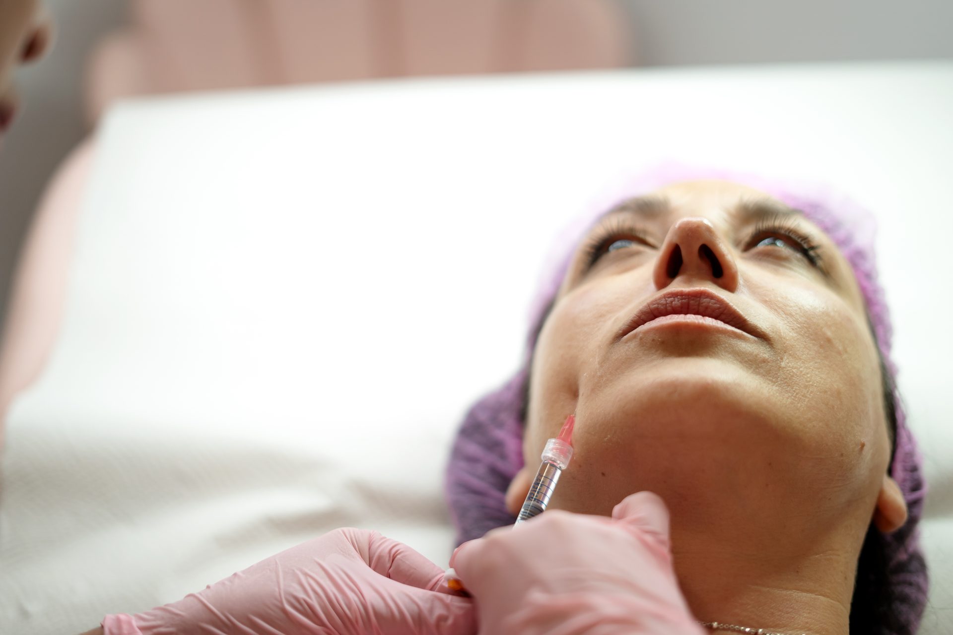 Injectables and fillers treatment in progress